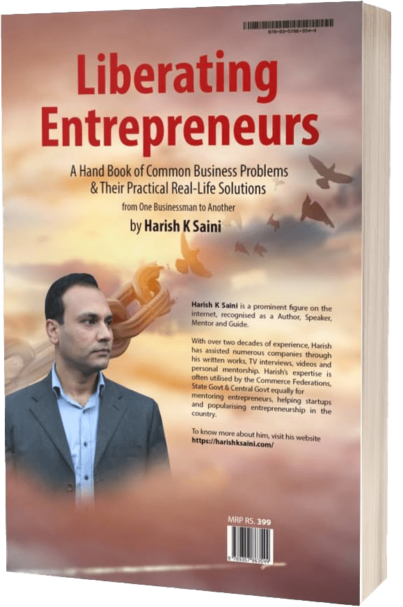 Liberating Entrepreneurs back page of book